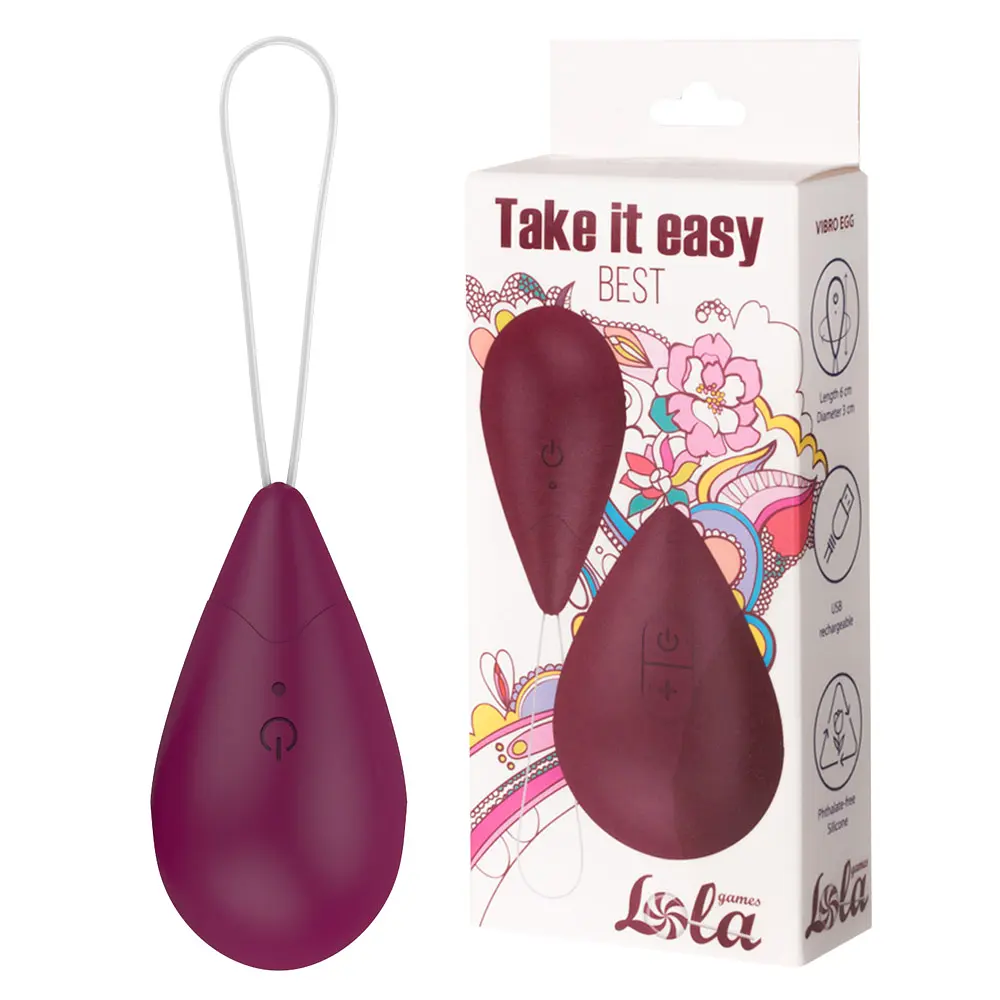 Віброяйце Lola games Take it Easy Best 6 см рожевий - фото 4