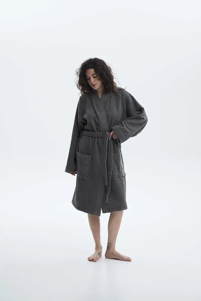 Халат-кимоно Lotus Home - Vera антрацит L/XL - фото 2