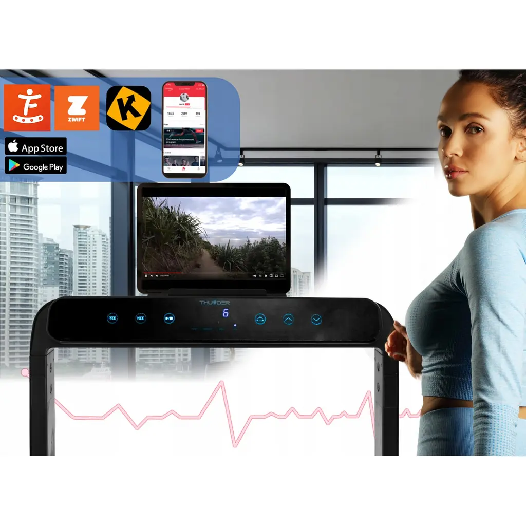 Беговая дорожка THUNDER Race White - фото 10