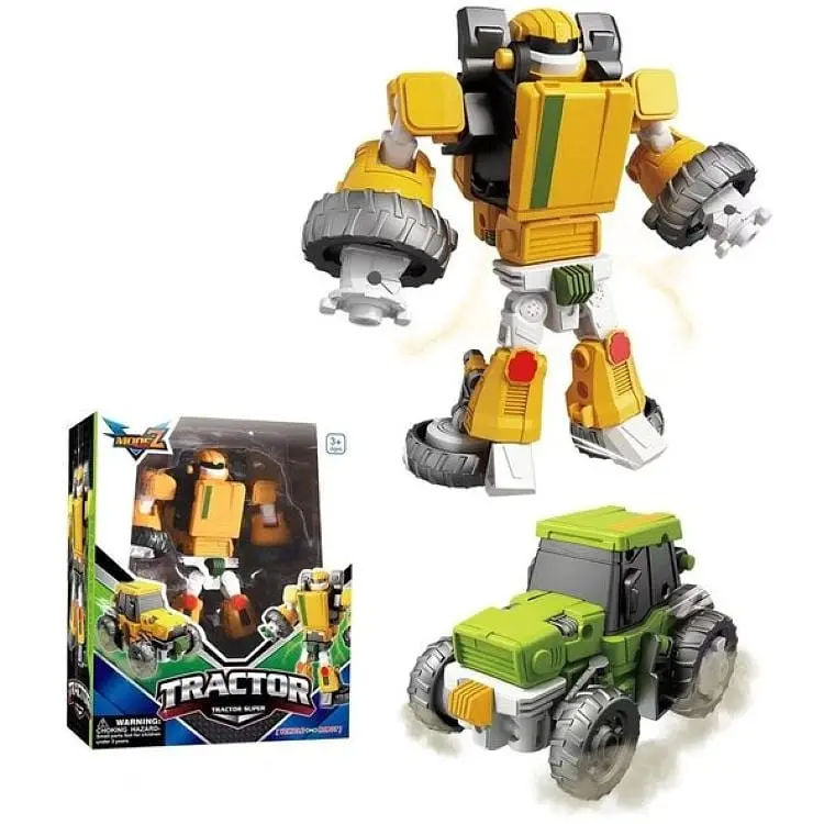 Іграшка Робот-трансформер Трактор DIY TOYS CJ-2290464 Салатовий shop (6900068961036)