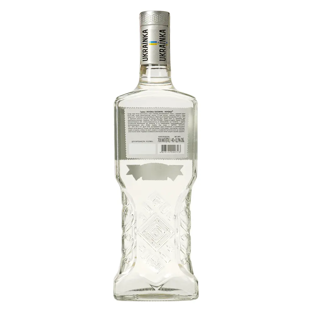 Уцінка. Горілка Ukrainka Platinum 0.7 л - фото 3