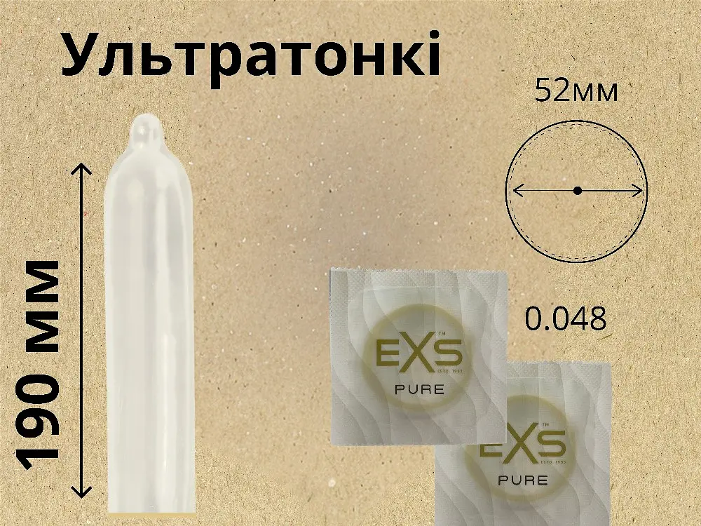 Презервативы EXS Pure ультратонкие 12 шт. - фото 3