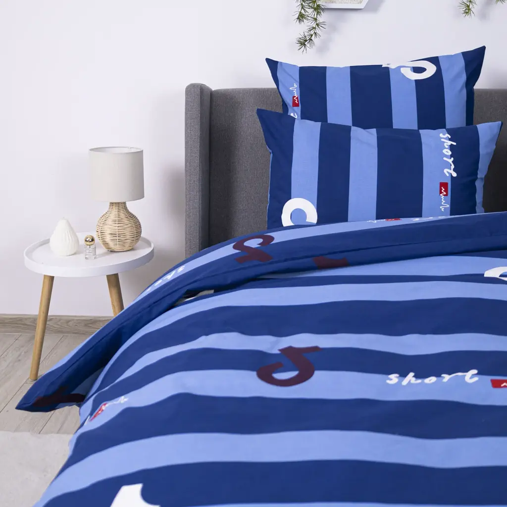 Постільна білизна ТЕП Soft Dreams Line Blue 70x70 двоспальна синя - фото 5