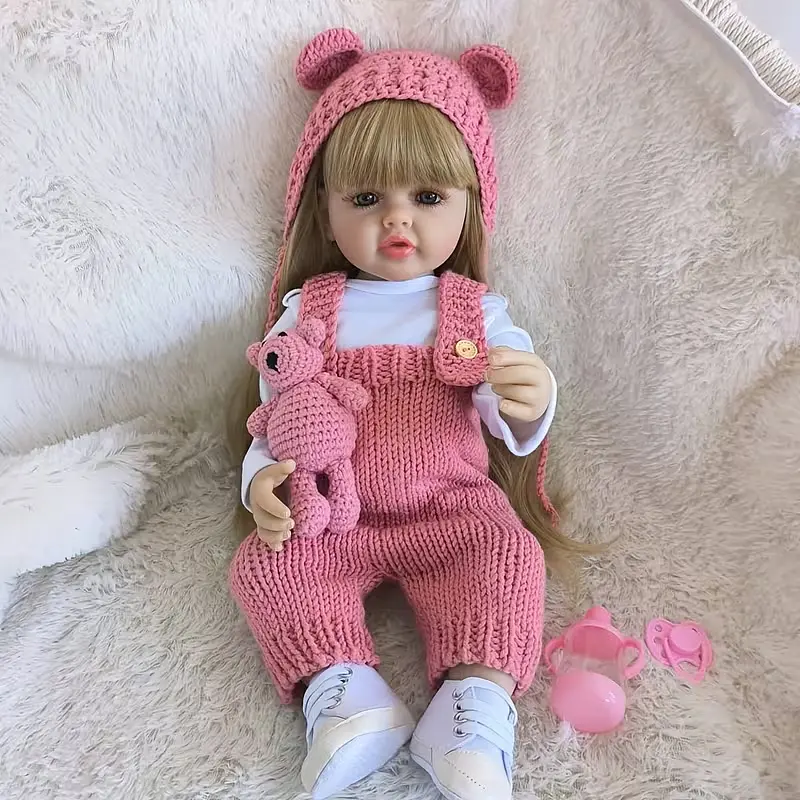 Реалістична Кукла Реборн 55 см повністю вінілова Doll Reborn Baby К0100302 - фото 3