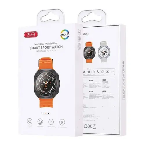 Смарт-часи XO Watch Ultra AMOLED Screen Smart Sports Talking Watch Sport помаранчевий - фото 2