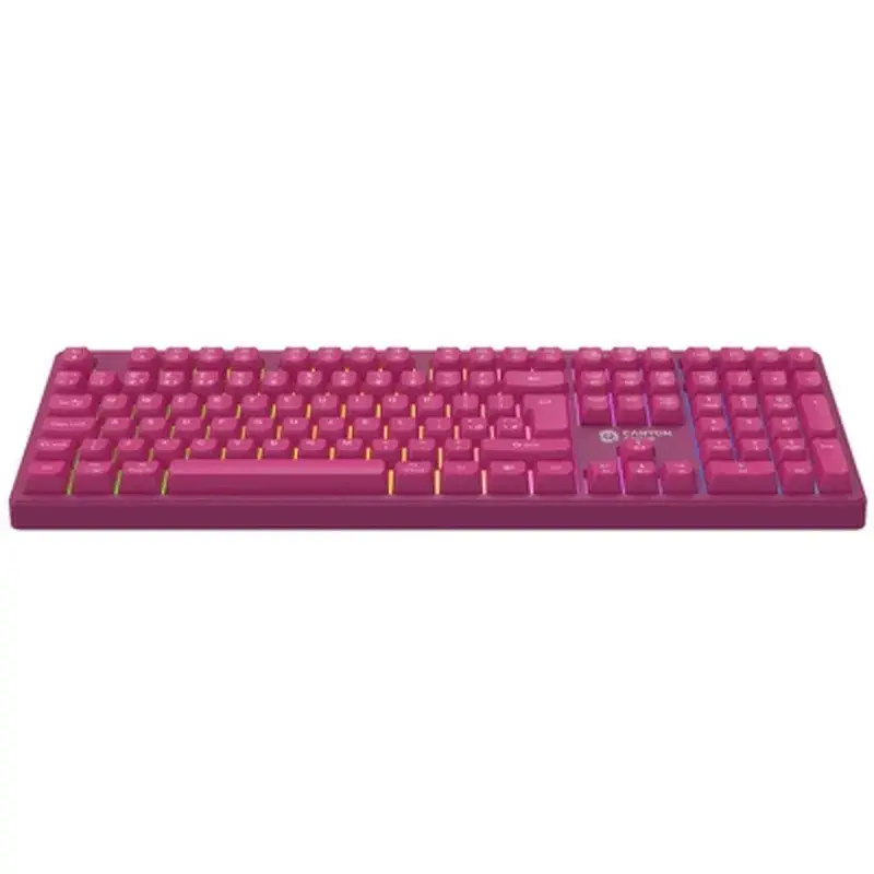 Клавіатура Canyon Fortnax Bluetooth/Wireless/ USB UA Pink (CND-SKBW2) - фото 2