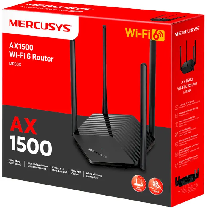 Wi-Fi Роутер Mercusys MR60X - фото 4