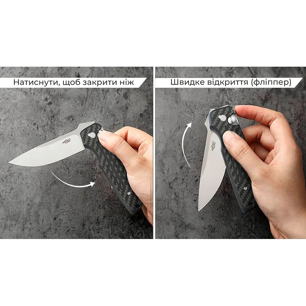 Нiж складаний Firebird FH926-CF чорний - фото 10