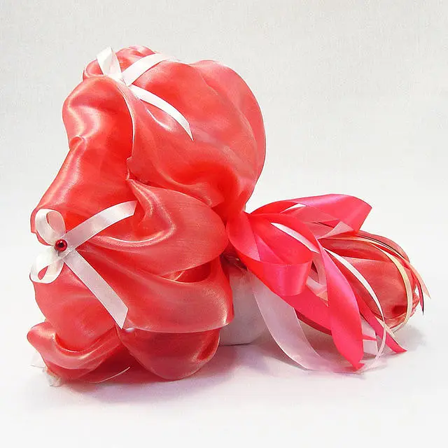 Букет из мягких игрушек 11 мишек 5284IT коралловый. - фото 3