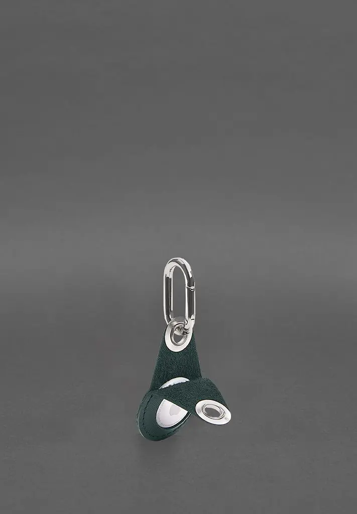 Кожаный чехол для Apple AirTag Зеленый - фото 4