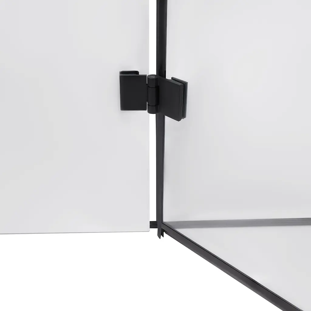 Душова кабіна Qtap Capricorn BLA10128RC6 120x80 см, скло Clear 6 мм, покриття CalcLess без піддона, Чорний, Універсальна, прозорий - фото 6