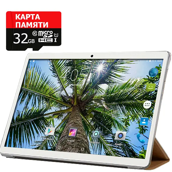 Планшет-телефон Adronix MT232 3G Pink 2/32GB + Чохол-книжка + Карта пам'яті 32GB - фото 2