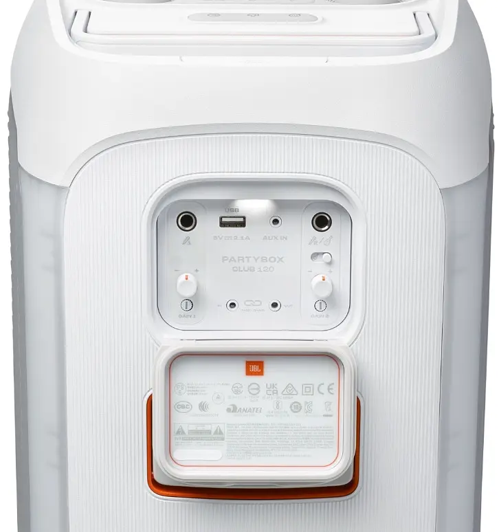 Портативная акустика JBL PartyBox Club 120 White (JBLPBCLUB120SWEP) (7089287) - фото 5