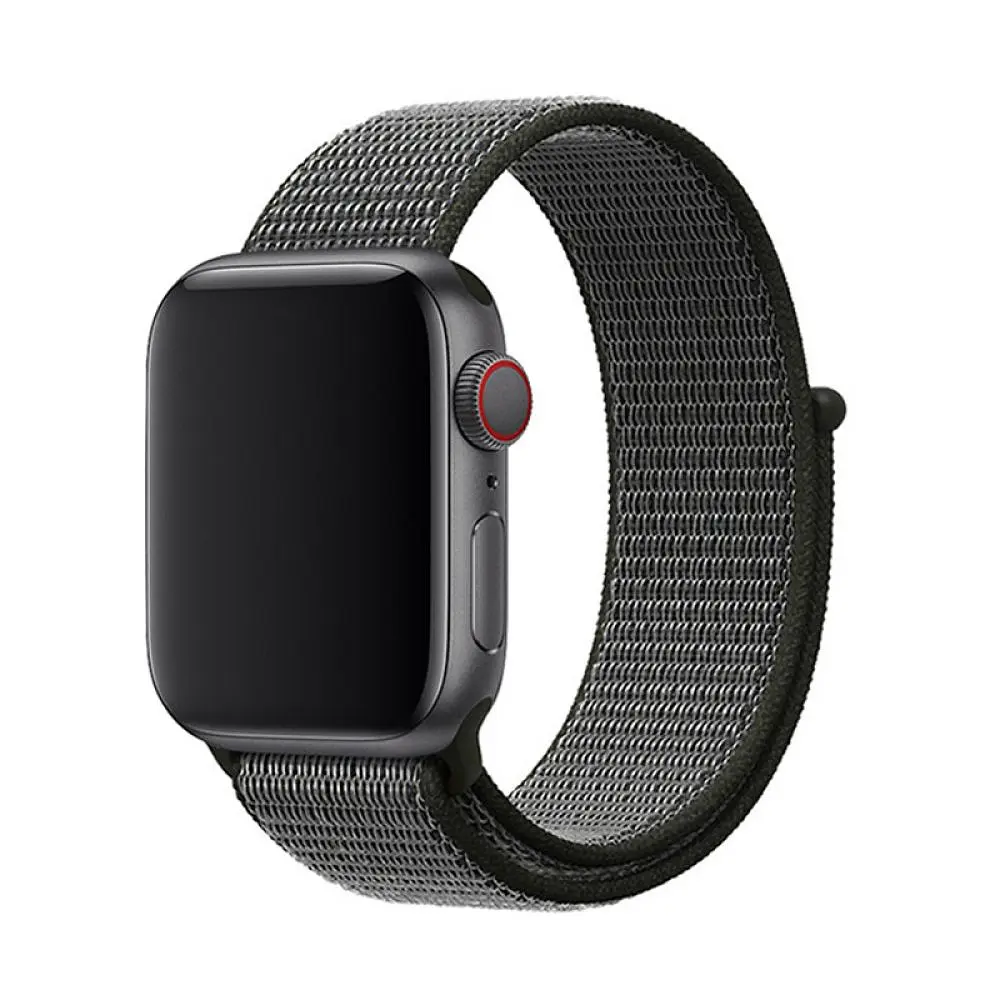 Ремінець Universal Nylon Apple Watch 49/Watch 45/Watch 44/Watch 42mm Dark Olive (37189_3610647)