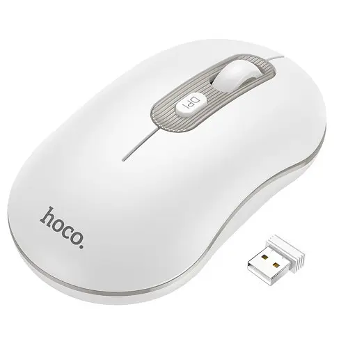 Комп'ютерна Миша HOCO GM21 Platinum 2.4G business wireless mouse Біла - фото 3
