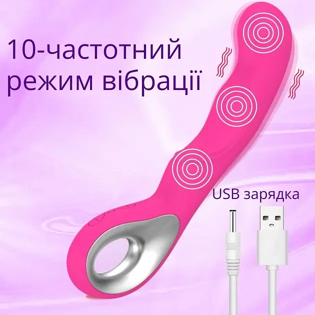 Вібратор I’MCUM Deluxe Motion 10 режимів Рожевий (IM-ZDB253) - фото 4