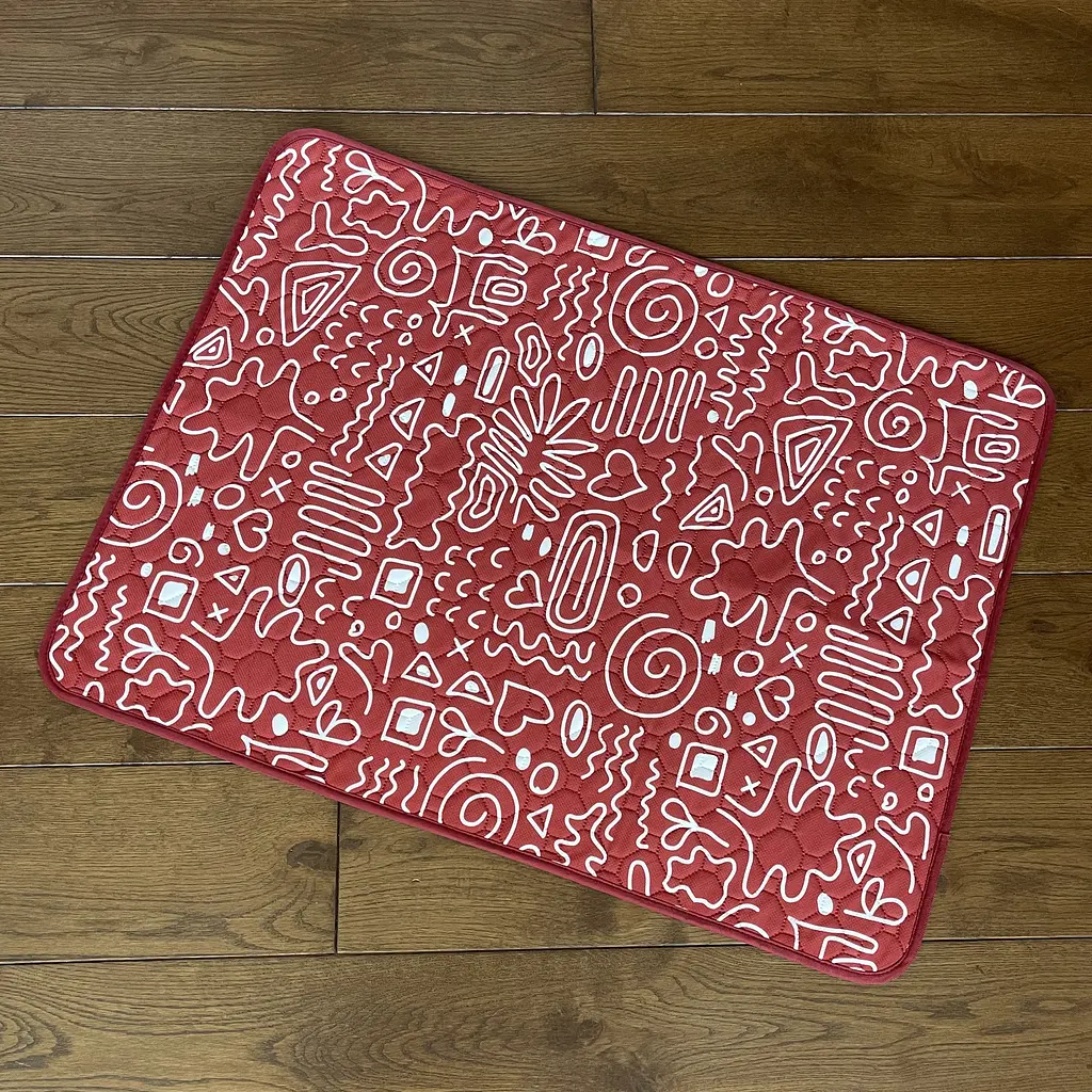 Багаторазова пелюшка для собак Pelushka Red Abstraction 150х200 см - фото 4