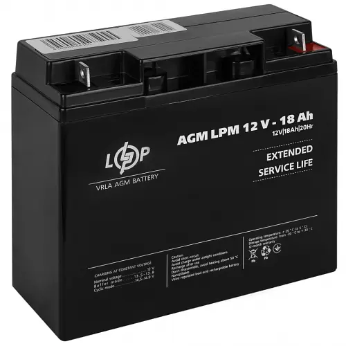 Акумулятор LogicPower AGM LPM 12V - 18 Ah - фото 2