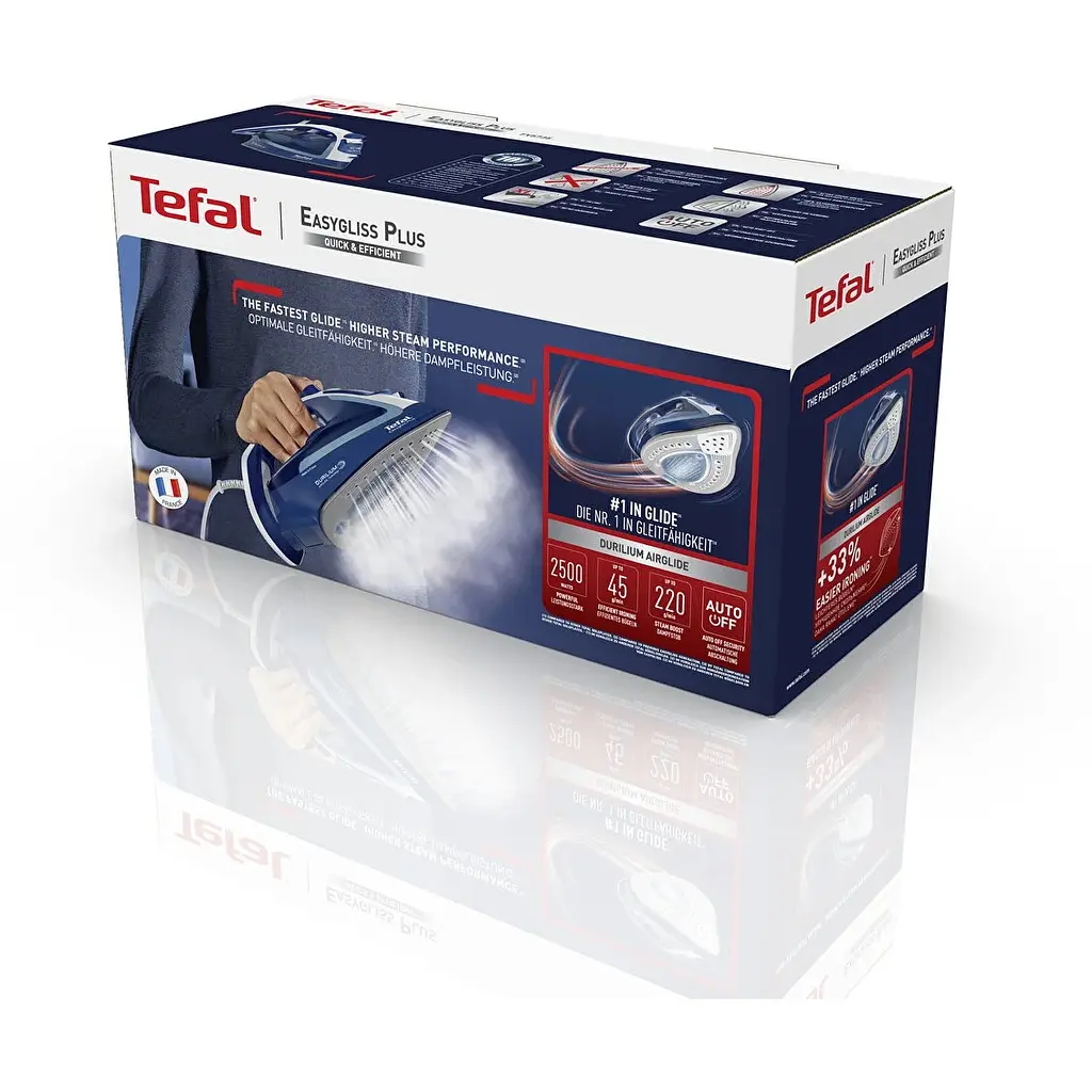 Утюг Tefal Easygliss Plus 2500 Вт синий (FV5735E0) - фото 4