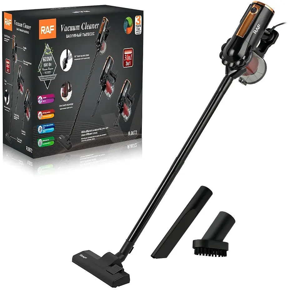 Пылесос RAF R.8672 вертикальный с высокой мощностью и беспроводным дизайном (41664-R.8672_1386) - фото 3