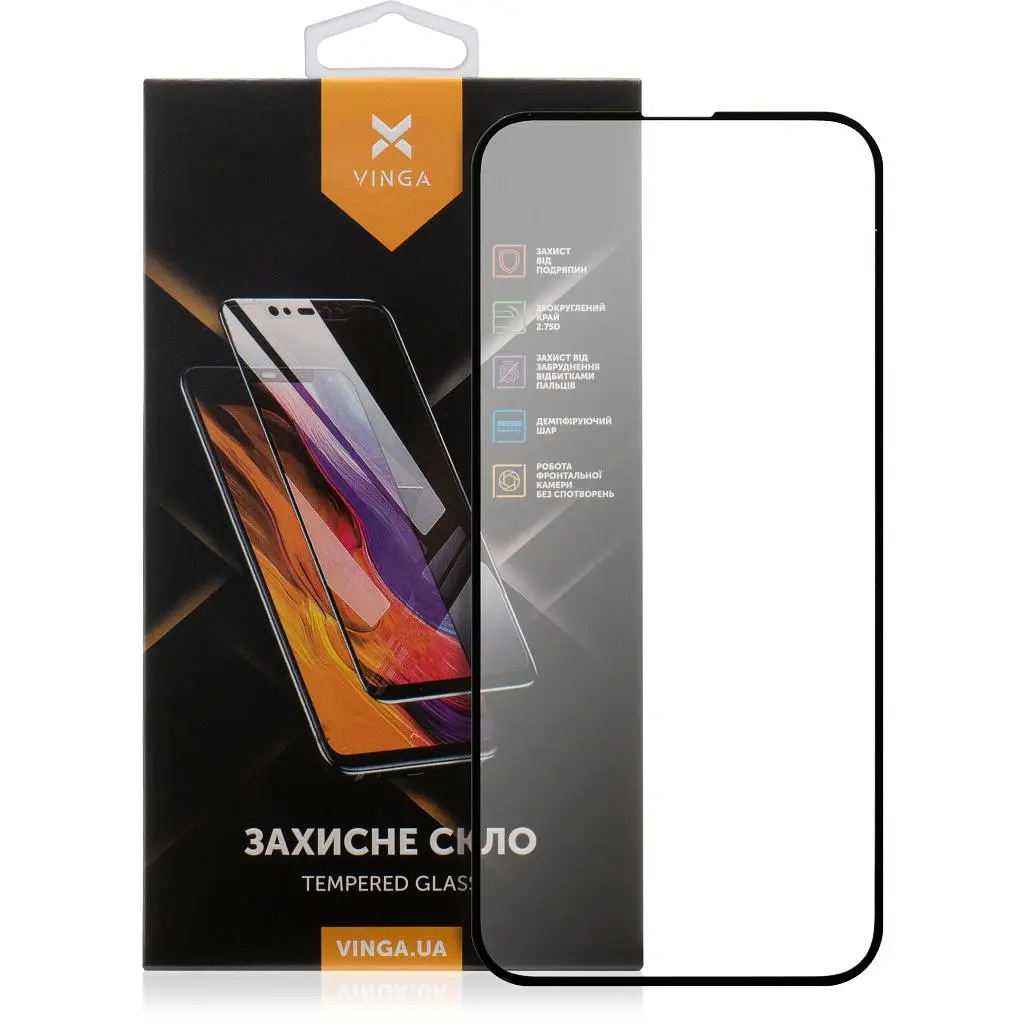 Скло захисне Vinga Apple iPhone 16E (VGIP16E)