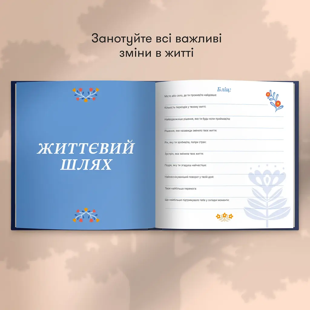 Книга спогадів «Історії найкращого тата» темно-синя - фото 8
