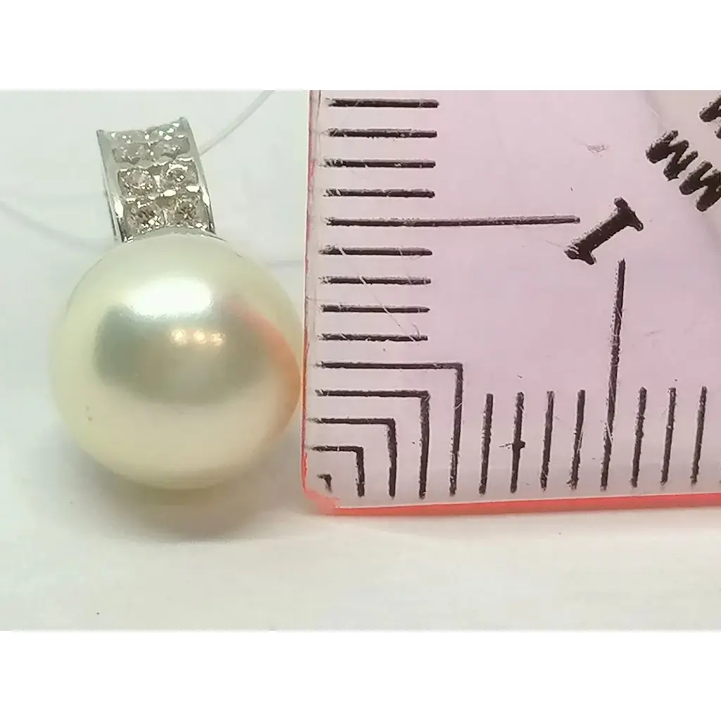 Серебряная подвеска Qvaliz с жемчугом и фианитами. 90300333-10/3 - фото 4