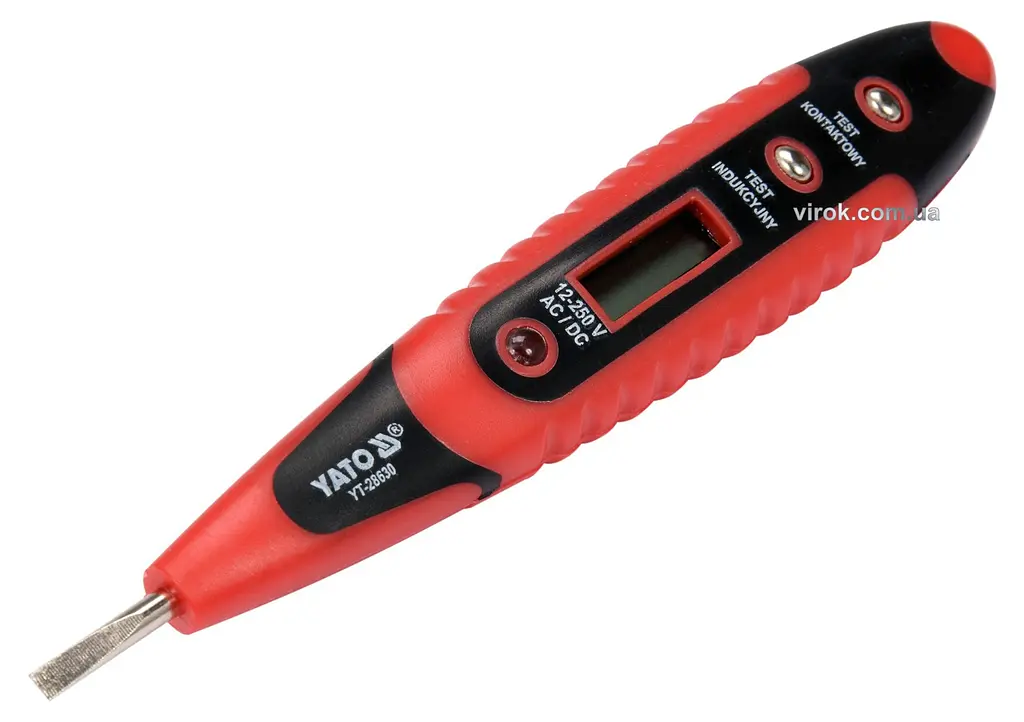Індикатор напруги Yato контрольний LCD цифровий 12-250V (YT-28630) - фото 2