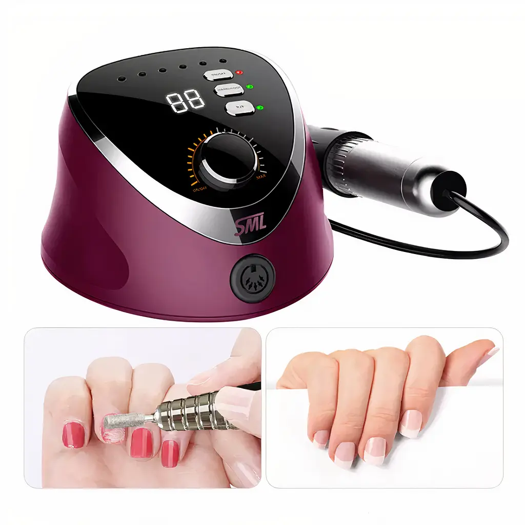 Фрезер для манікюру з педаллю SML Nail Sander M12 Рожевий (SML-M12PNK) - фото 3