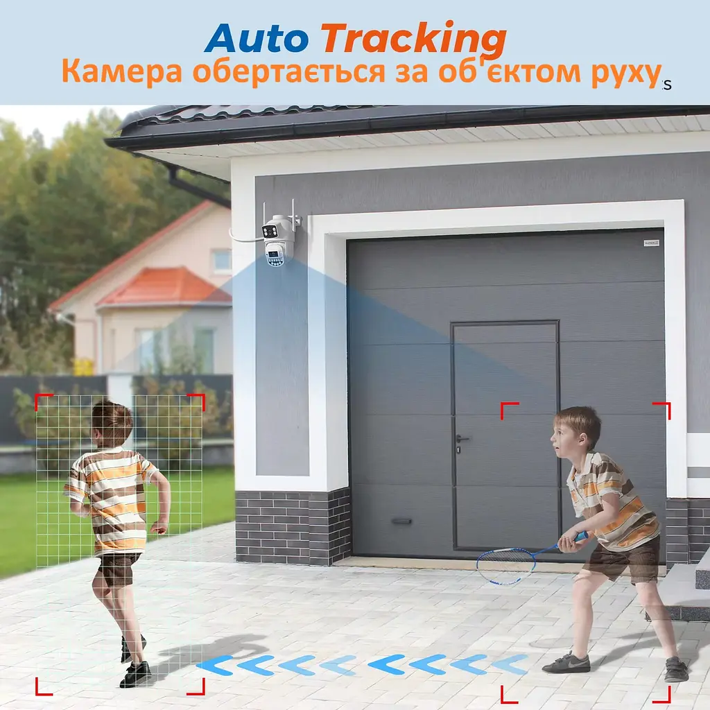 Вулична WiFi IPкамера Besder A20H  10Мп 2 незалежних об'єктиви чорна  duplication - фото 5