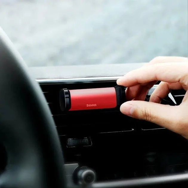 Автомобільний тримач Baseus Steel Cannon Air Outlet Car Mount SUGP-09 Red - фото 4