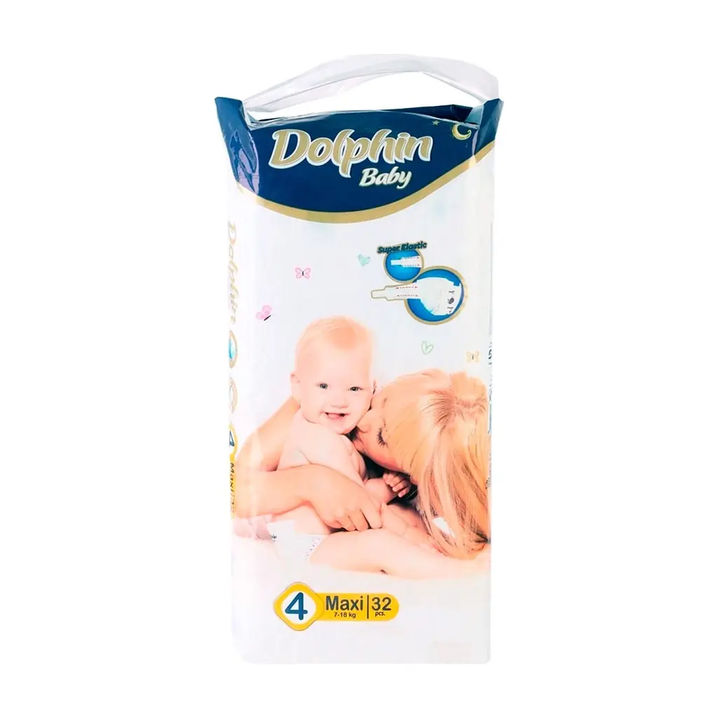 Підгузки Dolphin Maxi 7-18 кг 32 шт (8680131203390)