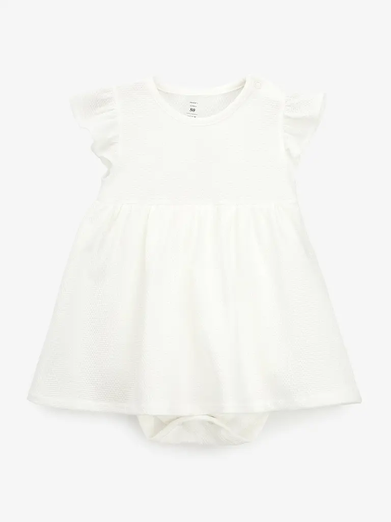 Боді-сукня+повязка для дівчинки Dexters 133011 68 см Молочний shop (4821106761048) - фото 2