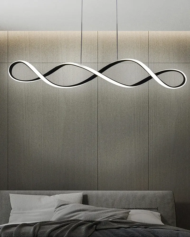 Подвесной светильник, люстра Goldlux 331052 Infinito Led 1x34W 4000K 5300Lm IP20 Черный - фото 2