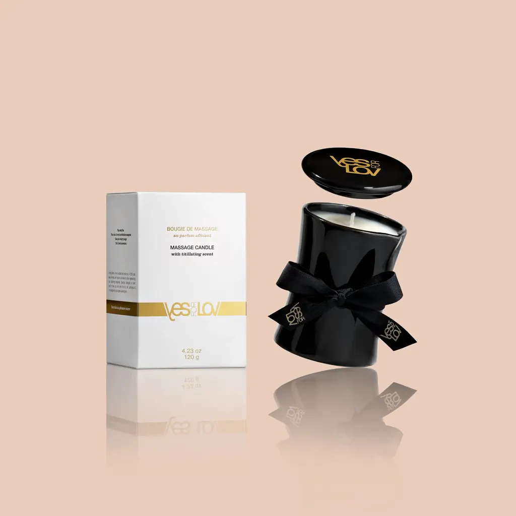 Свічка для масажу YESforLOV Titillating Massage Candle з хвилюючим ароматом, 120 мл - фото 5