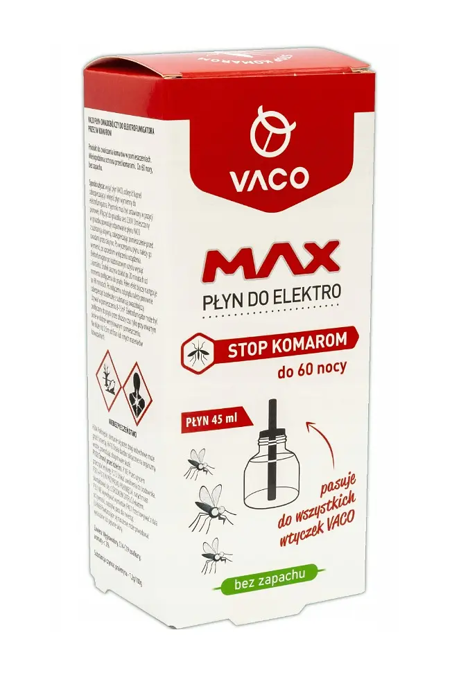 Картридж (рідина) для електрофумігатора Vaco Electro Max 45 мл від комарів, до 60 ночей захисту