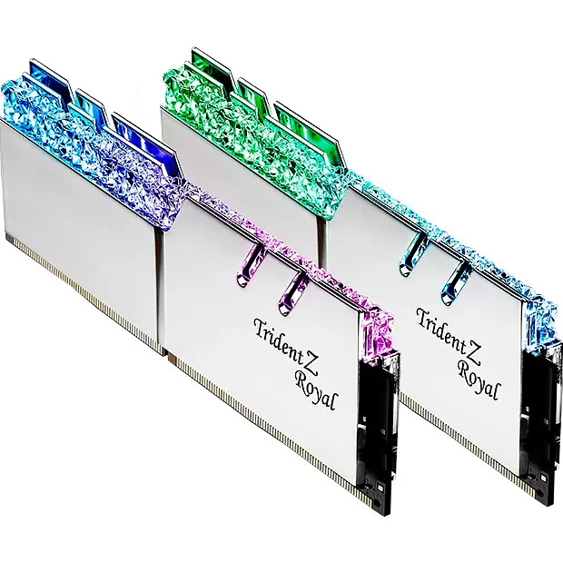 Модуль памяти DDR4 G.Skill Trident Z Royal 2x8 GB 3200MHz Silver [F4-3200C16D-16GTRS] [105079] - фото 4