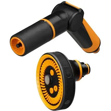 Пістолет-розпилювач Fiskars регульований та насадка мультифункціональна (1065494)