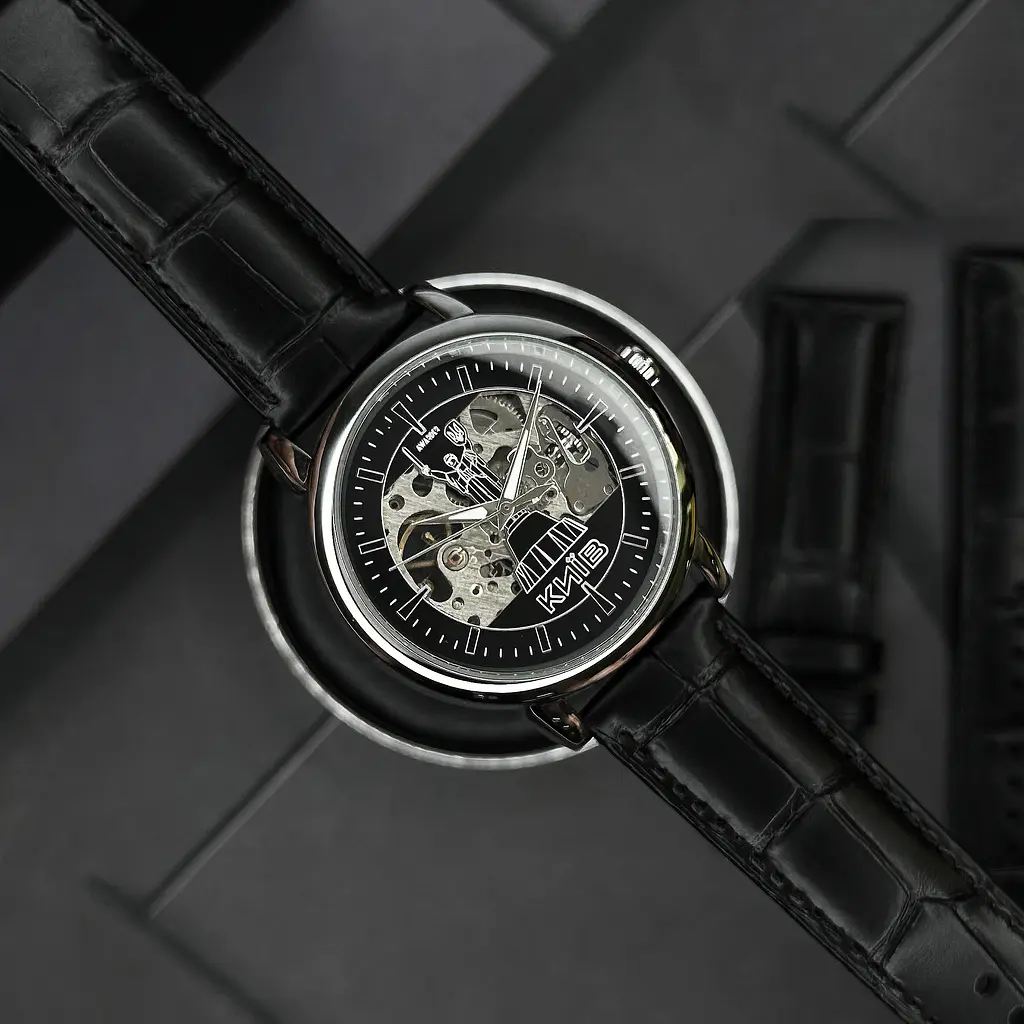 Чоловічий наручний годинник 022 Київ II Silver-Black Awarder acs0031790 - фото 2