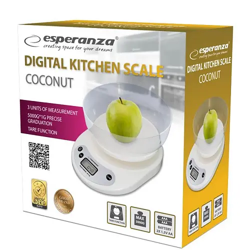 Ваги кухонні Esperanza EKS007 Coconut - фото 4