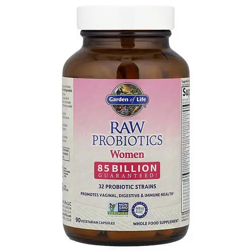 Пробіотики та пребіотики RAW Probiotics Women 85 Billion 90 рослинних капсул Garden of Life vit0005077 - фото 3