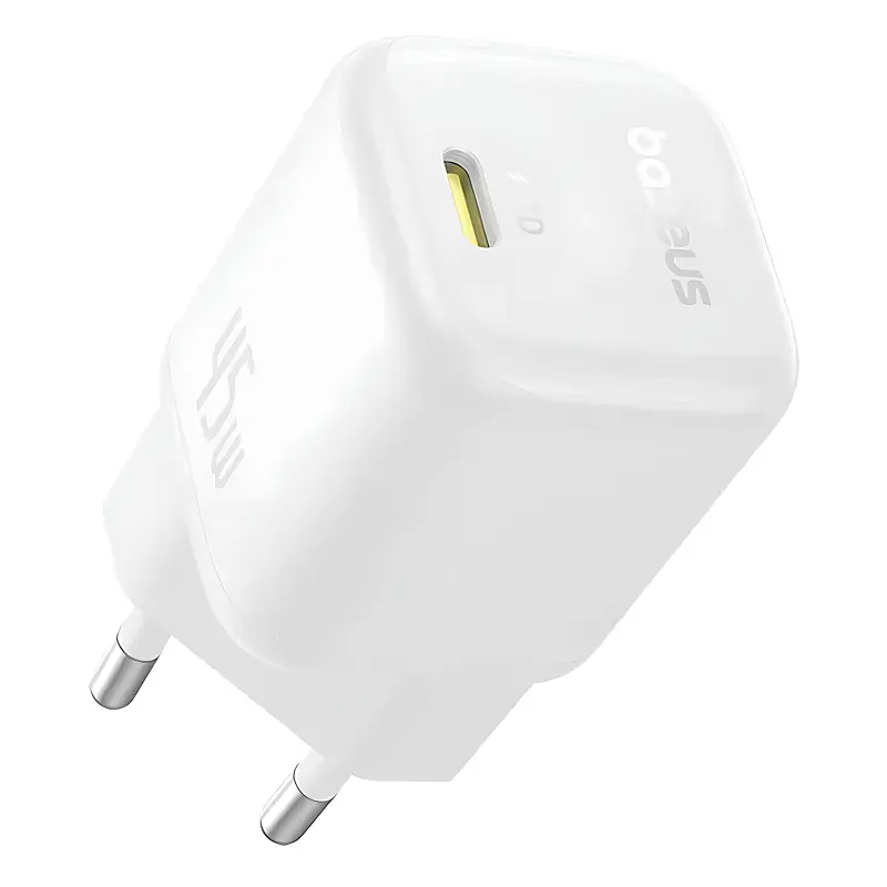МЗП Baseus EnerFill FN22 Fast Charger PD45W (1USB-C) (E01233) Moon White - фото 3
