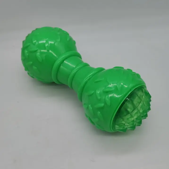 Іграшка, що світиться для собак Bonny Flash dumbbell balls зі звуком, Зелений - фото 2