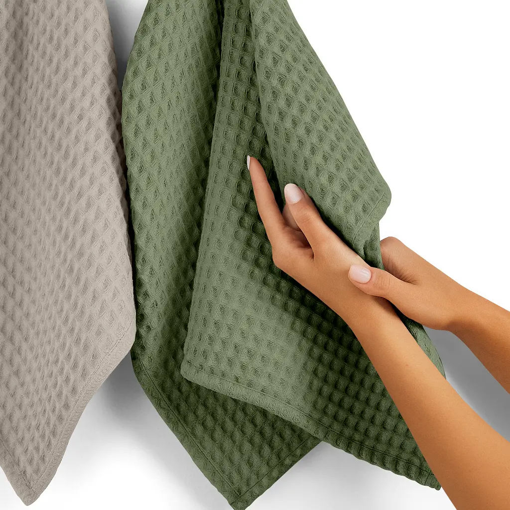 Рушник вафельний Olive Greek Waffle 65x120см (Towel_53Olive_GreekWaffle_65x120) - фото 4