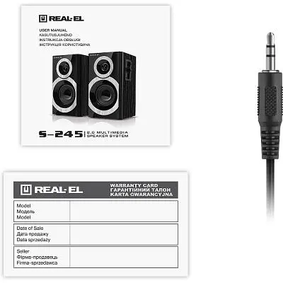 Акустична система REAL-EL S-245 Black (EL121200015) - фото 9