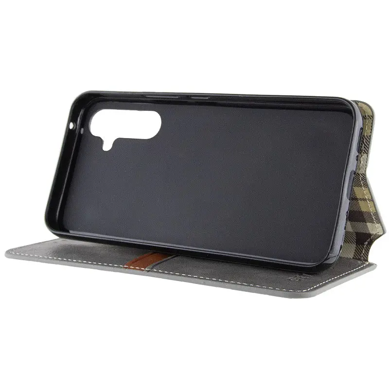 Чохол-книжка Getman шкіряний Cubic PU для Samsung Galaxy A35 Сірий - фото 5
