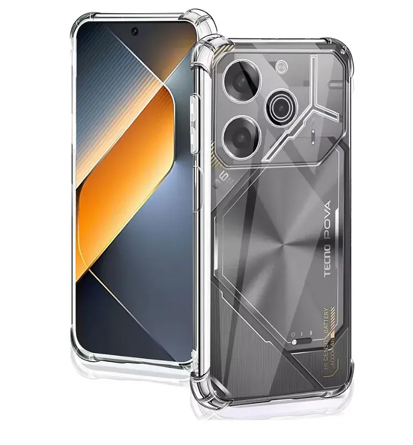 Панель BeCover Anti-Shock для Tecno POVA 6 (LI7) Clear (712784) - фото 2