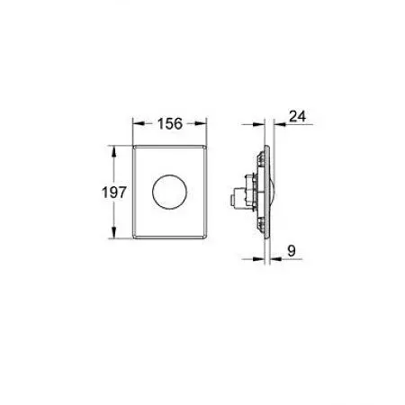 Клавіша змиву Grohe SKATE & SKATE AIR, Хром матовий 38573P00 - фото 2