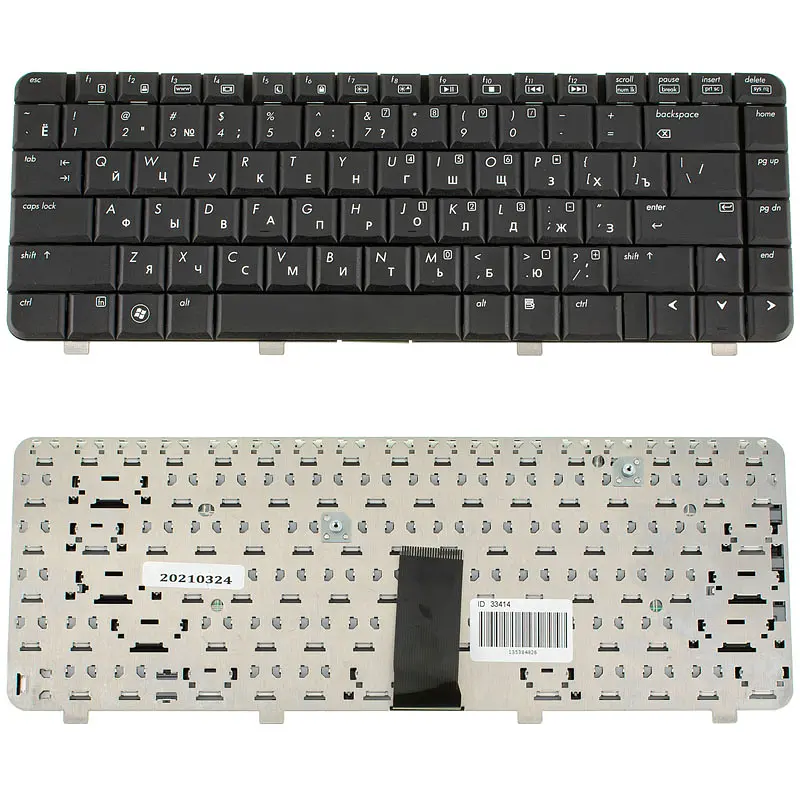 Клавіатура для ноутбука HP (Compaq: 510, 530) rus, black - фото 2