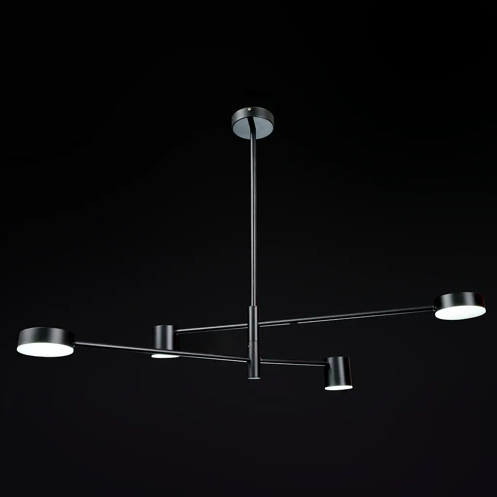 Потолочный светильник Brille подвесной BR-01 631S/4 LED 28W WW+NW+CW BK - фото 4